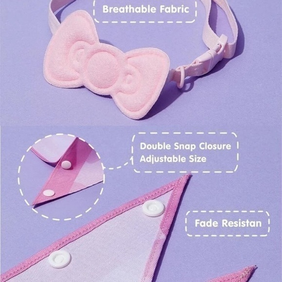 Hello Kitty Pet Bandana and Bow Set - Picture 6 of 7
